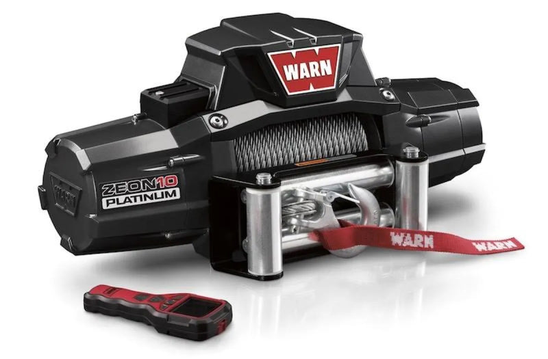 Warn Zeon 10 Platinum 12v 10,000lb Winch with Steel Wire - Electric Winch
