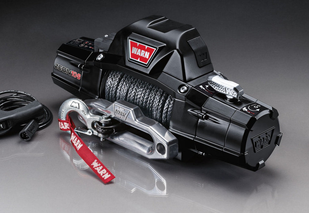 Warn Zeon 10-S Platinum 12v 10,000lb Winch with Synthetic Rope - Electric Winch