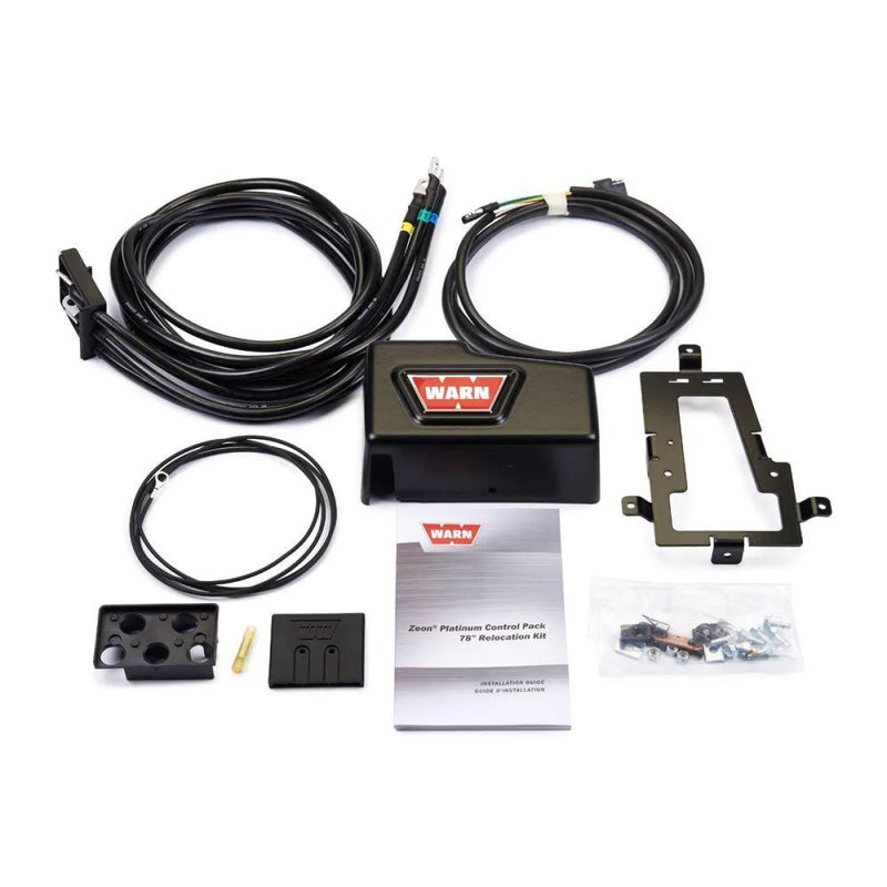 Warn Zeon Platinum Control Pack Relocation Kit With Bracket | Long (1980mm) - Winch Accessories
