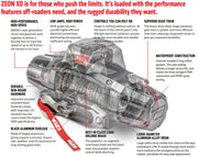 Warn Zeon XD 10-S 12V 10,000lbs Electric Winch with Spydura Synthetic Rope