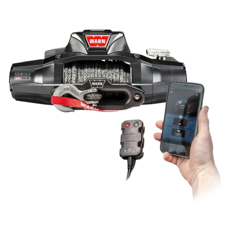Warn Zeon XD 12-S 12V 12,000lbs Electric Winch with Spydura Synthetic Rope