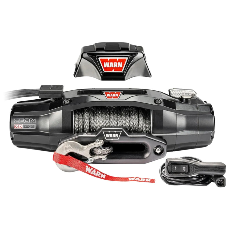Warn Zeon XD 12-S 12V 12,000lbs Electric Winch with Spydura Synthetic Rope