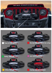 Warn Zeon XP 12-S 12V 12,000lbs Electric Winch with Spydura Synthetic Rope