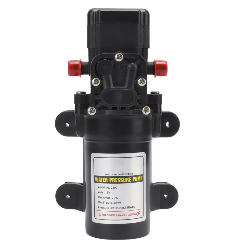 Water Pressure Self-Priming Diaphragm Pump | 12V