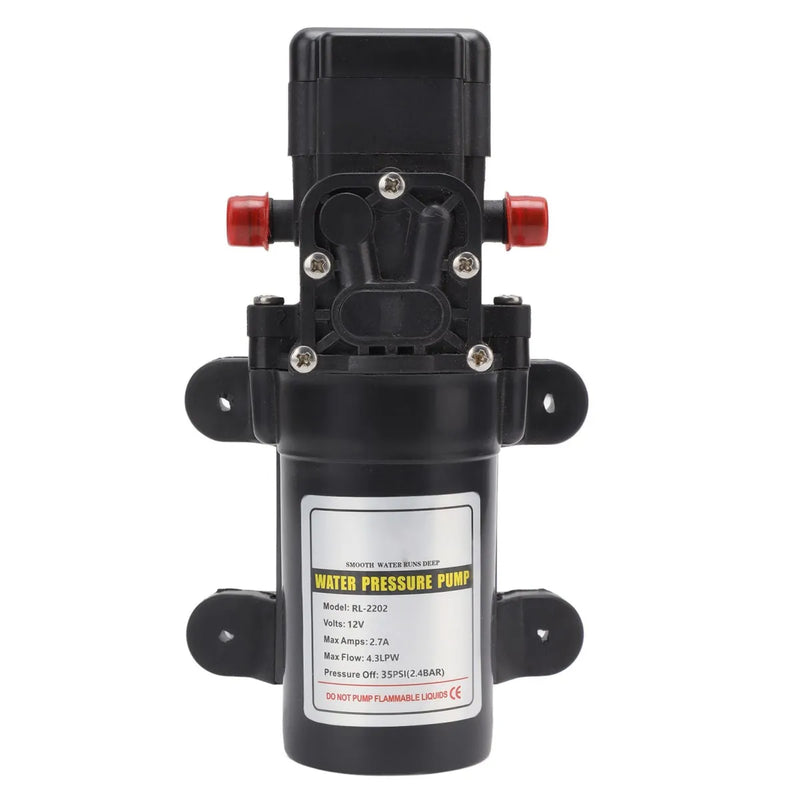 Water Pressure Self-Priming Diaphragm Pump | 12V