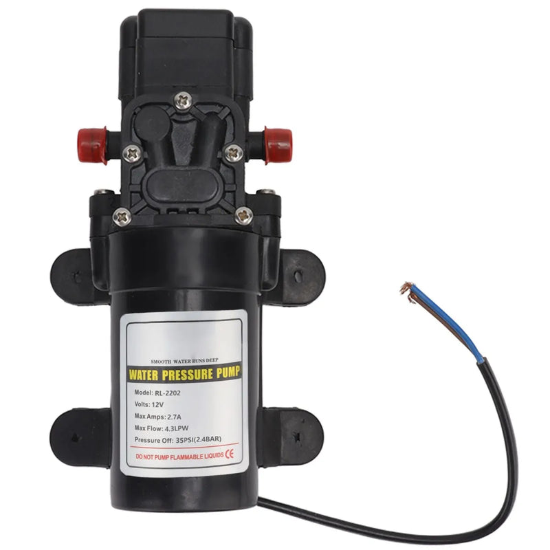 Water Pressure Self-Priming Diaphragm Pump | 12V