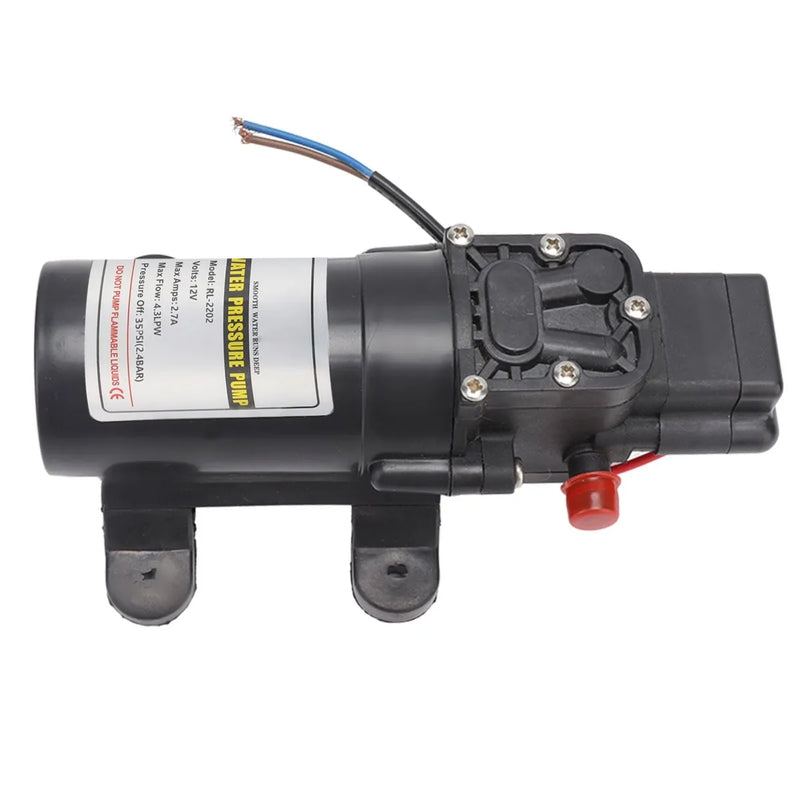 Water Pressure Self-Priming Diaphragm Pump | 12V