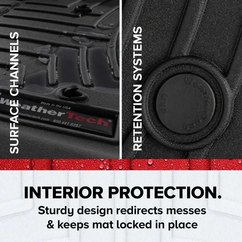 WeatherTech Custom Fit FloorLiners for Toyota RAV4 | 2nd Row | Black