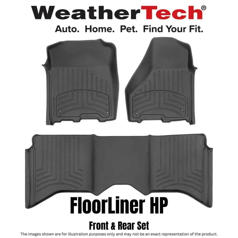 WeatherTech FloorLiner HP Floor Mats for RAM 1500 DS Crew Cab