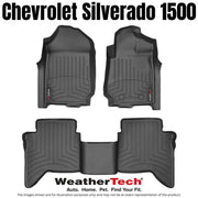 Weathertech FloorLiner Laser Measured Custom Fit | Front and Rear Set - Chevrolet Silverado 1500 | 2023 +