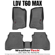 Weathertech FloorLiner Laser Measured Custom Fit | Front and Rear Set - LDV T60 MAX (2023 + ) | Front and Rear