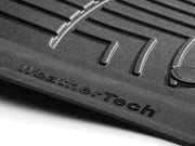 Close-up of textured WeatherTech high performance custom fit rear floor mats