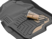 WeatherTech high-performance molded rubber rear floor mats with textured pattern and raised edges