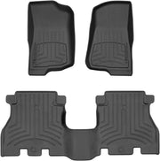 WeatherTech high performance custom fit black rubber front and rear floor mats for vehicles