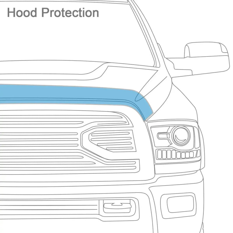 WeatherTech Hood Protector Low-Profile Hood Shield for Toyota Tundra