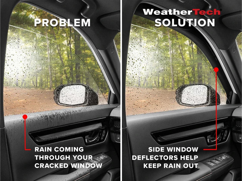 WeatherTech Side Window Deflectors | Ford Ranger | 2019-2023 | Dark Tint