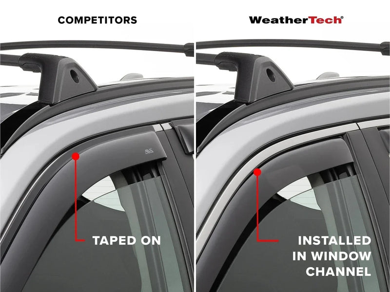 WeatherTech Side Window Deflectors | Ford Ranger | 2019-2023 | Dark Tint