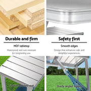 Folding Camping Table with Stools Set Portable Picnic Outdoor Garden BBQ Setting - Outdoor > Camping