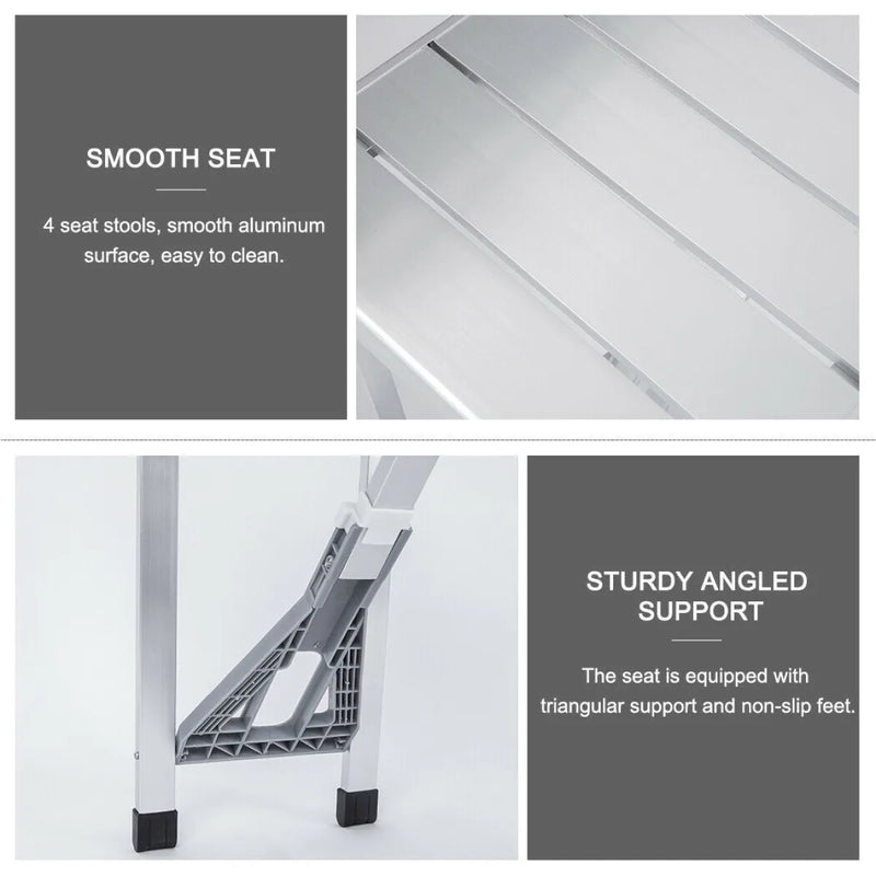 Folding Camping Table with Stools Set Portable Picnic Outdoor Garden BBQ Setting - Outdoor > Camping