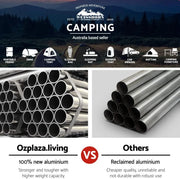 Folding Camping Table with Stools Set Portable Picnic Outdoor Garden BBQ Setting - Outdoor > Camping