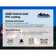 Portable Folding Camping Armchair | Set of 2 | Grey - Camping Accessories