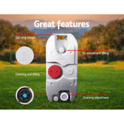 Weisshorn Portable Wheel Water Tank with handle, air valve, and drainage feature