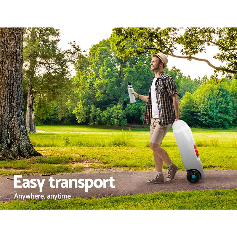 Portable inflatable chair with wheels for Weisshorn Portable Wheel Water Tank 40L