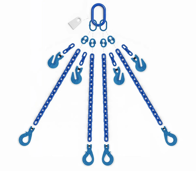 WireCo G100 4-Leg Lifting Chain Sling | 2m - 8m | 8mm - 16mm