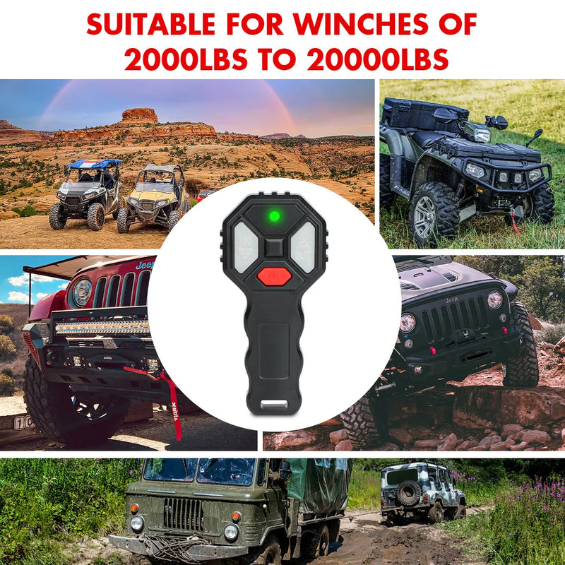 X-BULL 12V 4WD Wireless Winch Remote Control Handset