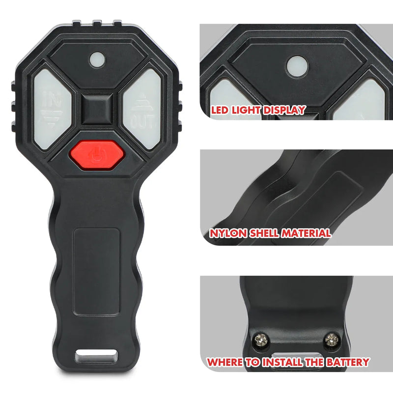 X-BULL 12V 4WD Wireless Winch Remote Control Handset