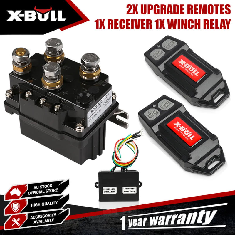 X-BULL 12V Winch Twin Remote Control Kit with Solenoid