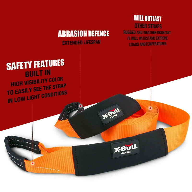 X-BULL 4WD Winch Recovery Kit | 14-Piece
