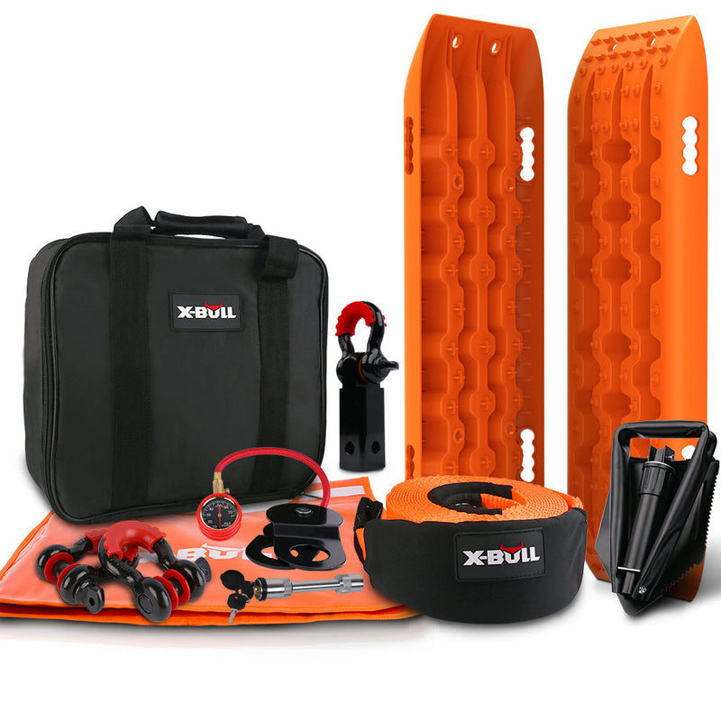 X-BULL 4WD Winch Recovery Kit | 14-Piece
