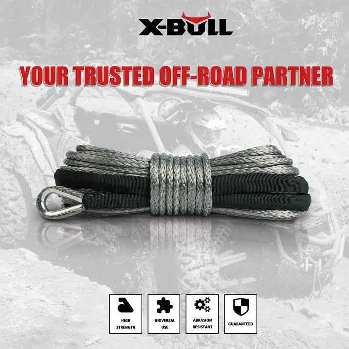 X-Bull Dyneema Synthetic ATV Winch Rope | 5.5mm x 13m