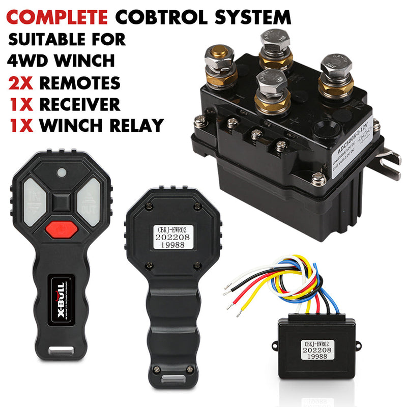 X-BULL Winch Twin Wireless 45m Remotes with Isolator