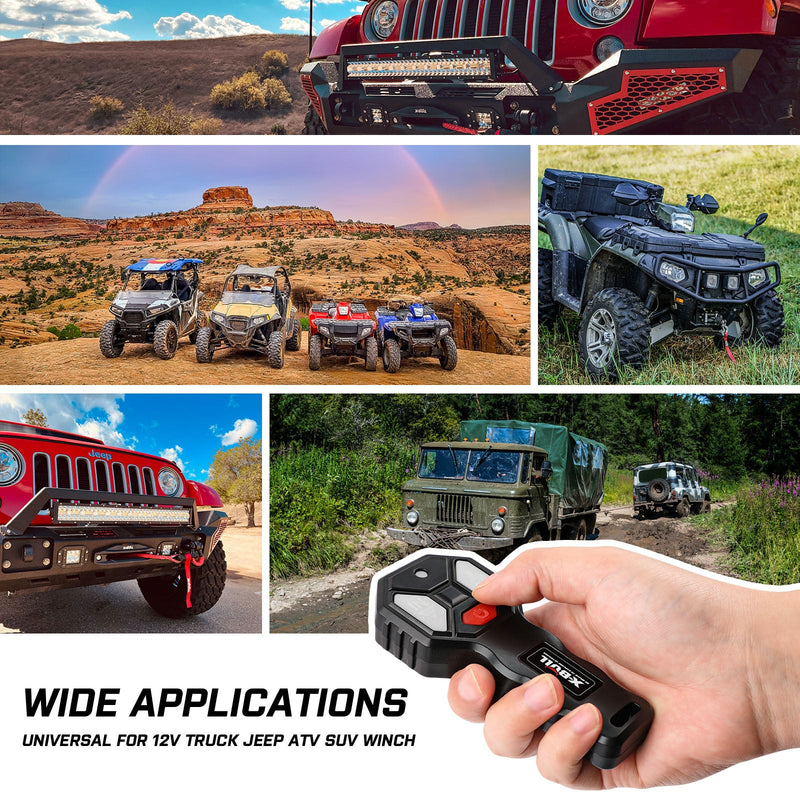 X-BULL Winch Twin Wireless 45m Remotes with Isolator