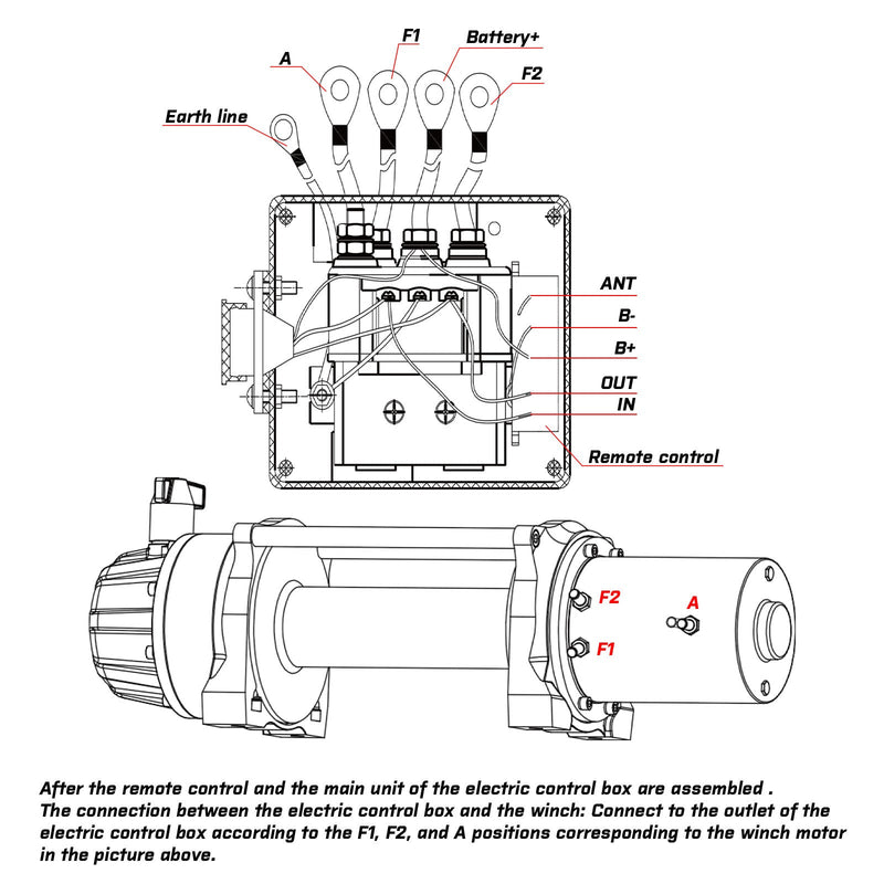 X-BULL Winch Twin Wireless 45m Remotes with Isolator