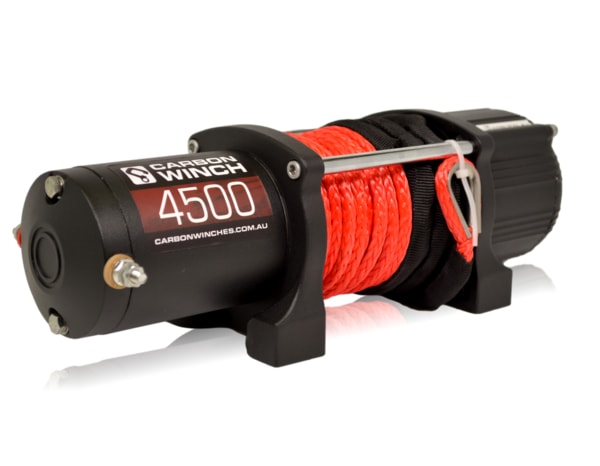 Carbon 4500lb ATV Trailer Winch with Synthetic Rope and Wireless Controller | CW-45 - ATV Winch