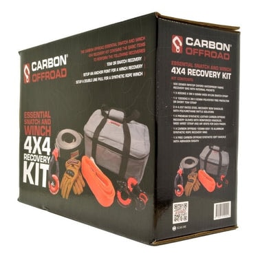 Carbon Offroad 12K 12000lb Winch Installation and Recovery Bundle Kit | Version 3 - Electric Winch