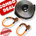 Carbon Offroad 20m 8T Winch Extension Strap and 2-Piece Soft Shackle Bundle - Recovery Gear Bundles