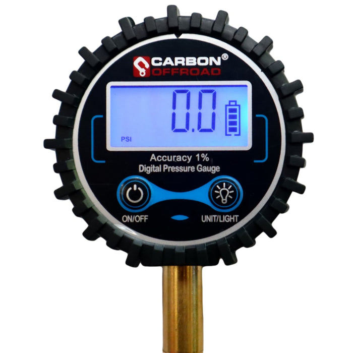 Carbon Offroad Digital Tyre Deflator Pressure Gauge - Tyre Pressure Gauges