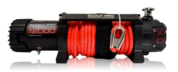 Carbon Offroad Scout Pro 12k 12000lb Winch Installation Bundle Kit - Electric Winch