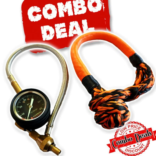 Carbon Offroad Tyre Deflator and Soft Shackle Bundle - Recovery Gear Bundles