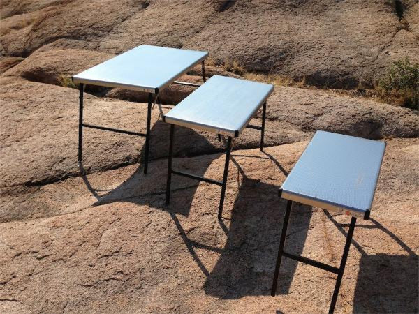 Eezi-Awn K9 Medium Stainless Steel Camp Table - Camping Accessories