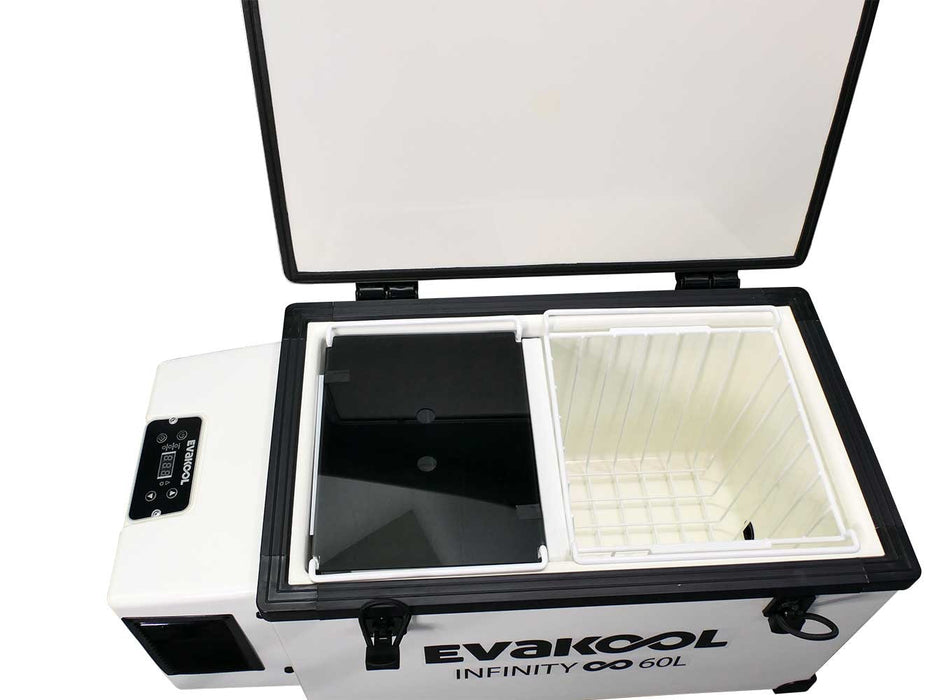 EvaKool 60L Fibreglass Infinity Camping Fridge/Freezer | RFE60-FF - Fridge/Freezer