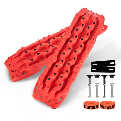 FieryRed 15T Recovery Boards Bundle | 1135mm | Red/Black - Red - Recovery Tracks