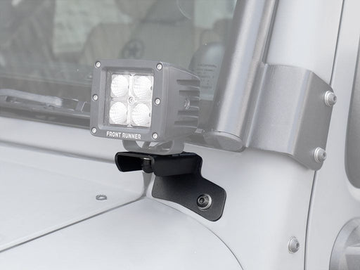 Front Runner Jeep Wrangler JK/JKU Windshield Spot Light Brackets - Lighting Accessories