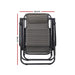 Gardeon Zero Gravity Chairs 2PC Reclining Outdoor Furniture Sun Lounge Folding Camping Lounger | Grey - Camping Accessories