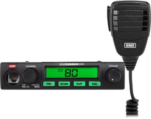 GME 5 Watt Compact UHF CB Radio with ScanSuite | TX3500S - Fixed Mount Radios
