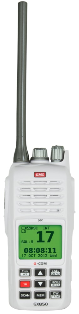GME 5/1 Watt Handheld VHF Marine Radio - DSC & GPS | GX850W - Handheld Radio